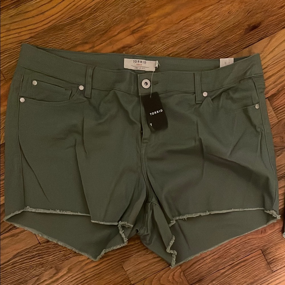 Torrid Green Jean Shorts Mid-Length Casual Brand new w/ Tags